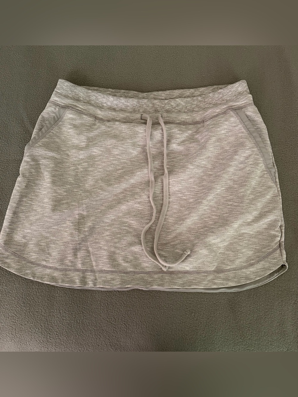 Athleta Techie Terry Knit Skirt with Drawstring Waist